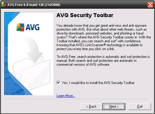 AVGs Free Toolbar